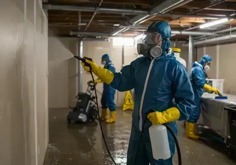 Basement Sanitization and Antimicrobial Treatment process in Berkeley, IL