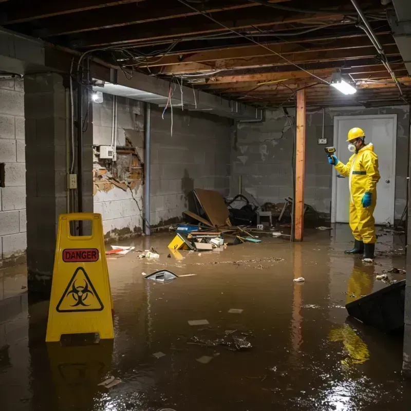 Flooded Basement Electrical Hazard in Berkeley, IL Property